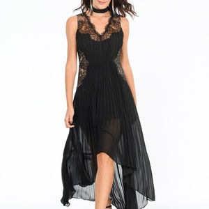 BCBGMAXAZARIA Angelea Lace Black Elegant Dress